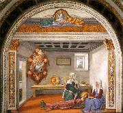 GHIRLANDAIO, Domenico Announcement of Death to St Fina sdg Sweden oil painting artist